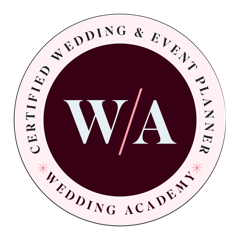 Wedding Academy Certified Wedding & Event Planner badge