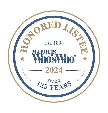 Marquis Who's Who Honored Listee 2024 badge
